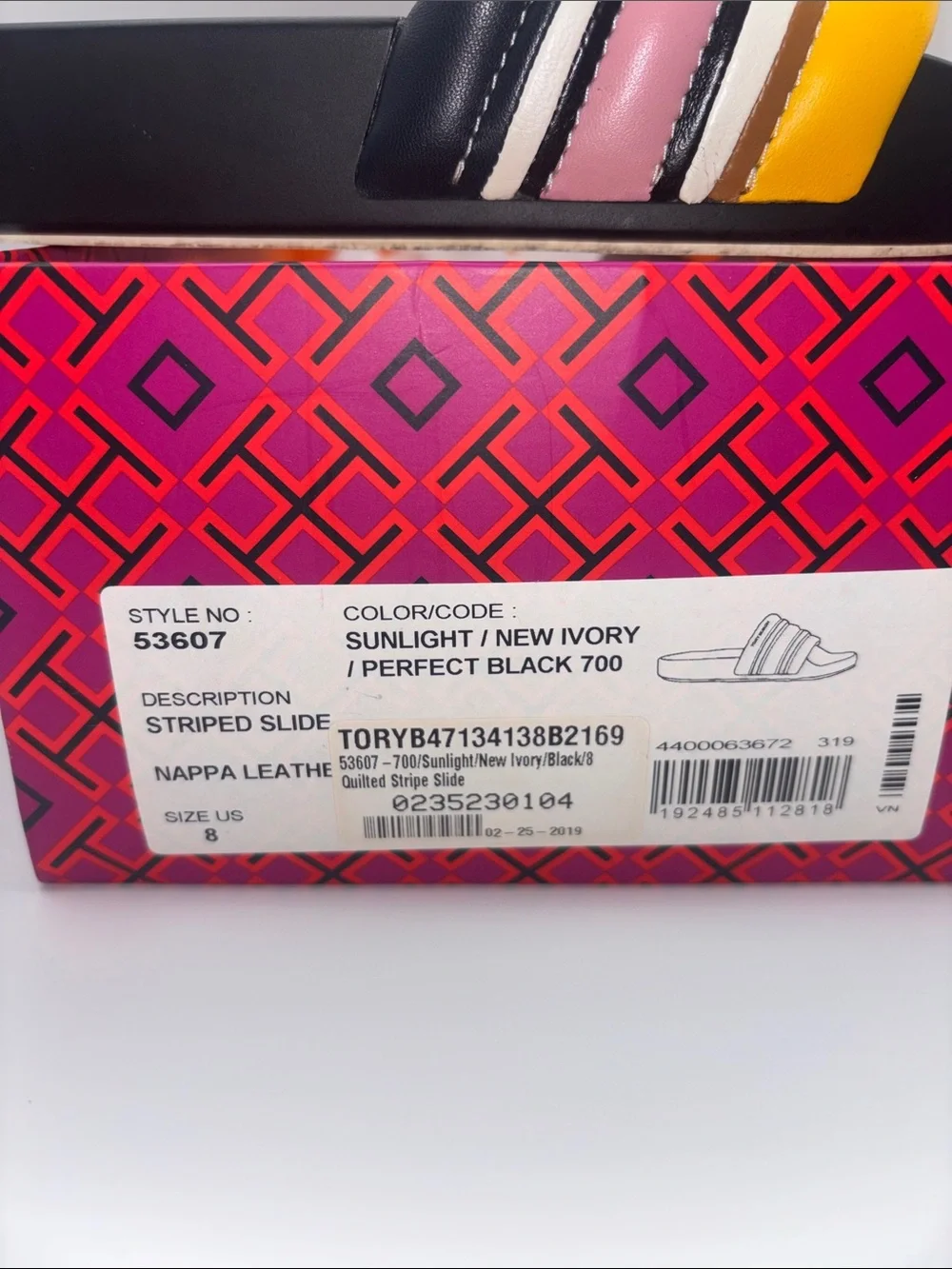 Tory Burch Quilted Nappa Black Leather Slide Sandals